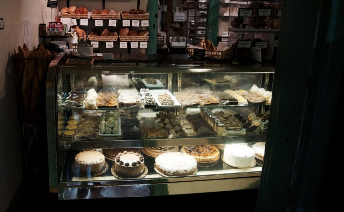 The pastry case