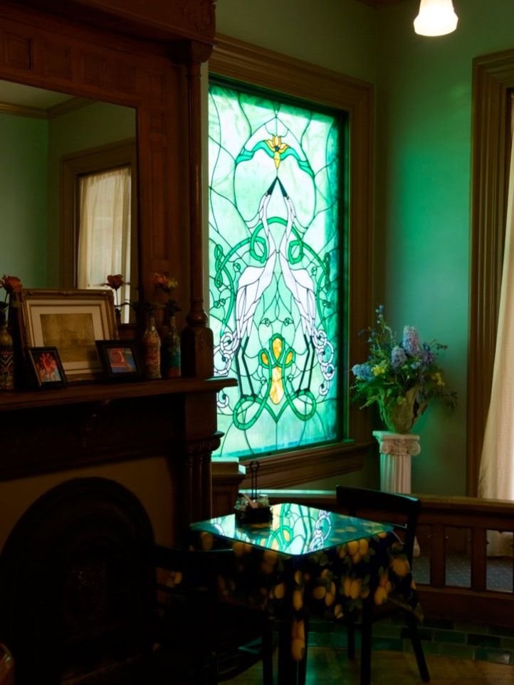 Stained glass in the house